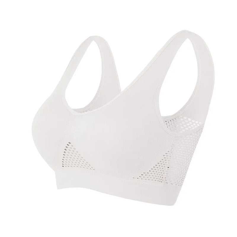 Sports top Woman Gym Clothing Women Sports Bra Breathable Brassiere Removable padded Underwear Wire Free Running Active Vest