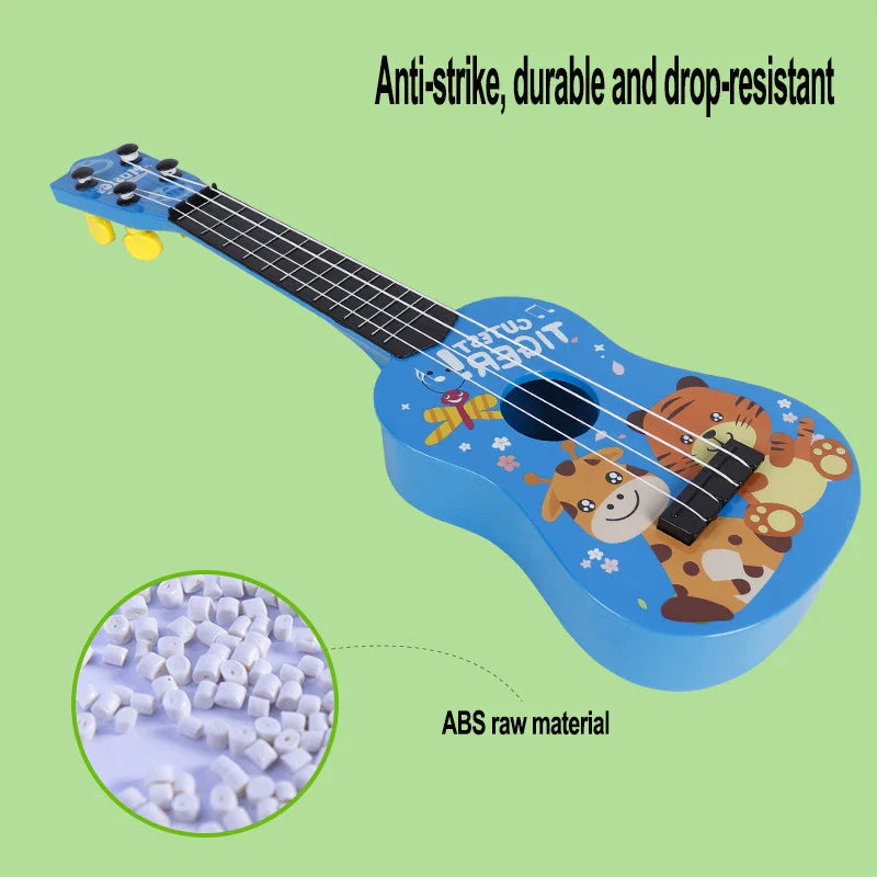 Children Ukulele Musical Toys 4 Strings Small Guitar Montessori Education Instruments Music Toy Musician Learning Gift