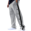 2024Spring and Autumn New Men's Trousers Texture Jacquard Single-Breasted Side Stripe Loose plus Size Casual Pants Sweatpants