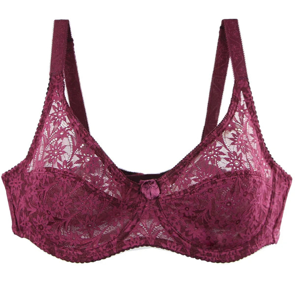 2024 New Lace Bras Ultra ThinThick Underwear Plus Size 34/75 36/80 38/85 40/90 42/85 44/100 46/105 CDE Cup ﻿Lingerie