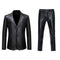 Men's Suit Sets Chic Shiny Gold 2 Pieces Suits Blazer+Pants Sets Stage Perform Clothes Party Nightclub Dancer Costume Sets Men