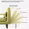 Sofa Bed, Multifunctional Dual-purpose Fabric Sofa, Foldable Small Unit Living Room, Office, Lunch Break, Nap, Single Bed
