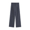 Women Suit Pant Korean Elastic High Waist Straight Pants Casual Loose Solid Simple Wide Leg Trousers Commuting Autumn Winter