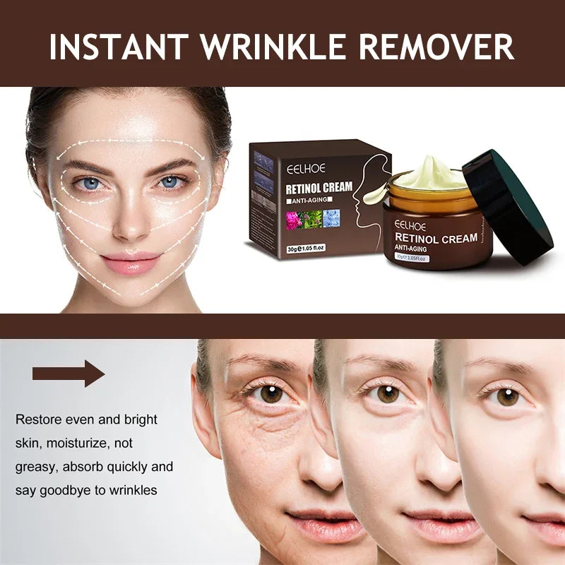 Retinol Face Cream Anti-Aging Wrinkle Remover Firming Lifting Skin Care Fade Fine Lines Whitening Moisturizing Korean Cosmetics