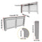 S M L XL Extra Tall 92CM Radiator Cover MDF Cabinet Grill Shelf Fence Panel Barrier