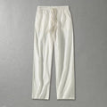 Plus Size 8XL 9XL Pants Men's Solid Cotton Linen Loose Casual Trouser Fashion Drawstring Straight Joggers Vintage Sweatpants Men