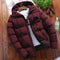 2024 New winter jacket men's standing collar warm down street fashion casual brand Outer parka coat