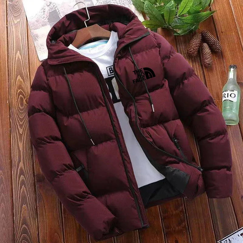 2024 New winter jacket men's standing collar warm down street fashion casual brand Outer parka coat