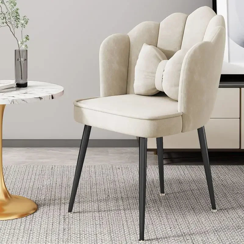 Simple Dining Room Chair Home Light Luxury Stool Backrest Girl Internet Celebrity Bedroom Dressing Table Makeup Chair
