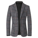 New Spring Autumn Men Plaid Blazers Jackets Male Korean Design Slim Suits Coats Business Casual Slim Fit Blazers Men's Clothing