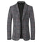 New Spring Autumn Men Plaid Blazers Jackets Male Korean Design Slim Suits Coats Business Casual Slim Fit Blazers Men's Clothing