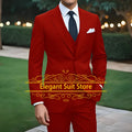 2025 Fashion Suit Sets For Men Evening Dinner Slim Fit Blazer Pants 3 Pieces Elegant Male Formal Outfits