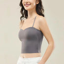 Summer Vest Tops Sleeveless Cotton Bustier Soft Elastic Washable Wear-resistant Bra Vest Women Crop Top Seamless Bralette Tees