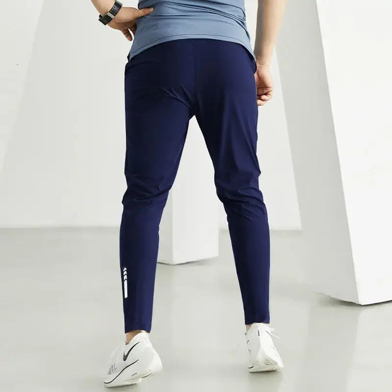 Breathable Men's Gym Pants - Athletic Ice Training Sweatpants for Summer Sports & Fitness - Outdoor Leggings, Tactile &Cooling
