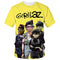 New fashion cartoon Gorillaz 3D printed T-shirt men's and women's casual hip-hop short-sleeved Harajuku style street T-shirt top