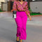 2 Piece Women Sets 2025 New Arrival Plus Size Spring Summer Matching Sets Print Two Pieces Sets Top Pants Suits Outfits Clothing