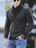 Sweater Turtleneck Men Winter Fashion Vintage Style Sweater Male Slim Fit Warm Pullovers Knitted Wool Sweaters Thick Top Men