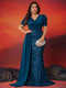 XUIBOL Plus Size Elegant V-neck Sequins Evening Dress Women Short Sleeves Mermaid Formal Luxury Party Streamer Prom Dress