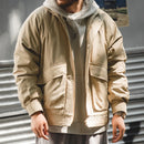 Maden Japanese Vintage Pilot Jackets Thickened Warm Cotton Pocket Coats Men's Autum Winter Coat Bomber Jacket