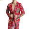 Nostalgia Style Suit 2-Piece, Men's Fashion Casual Suit Jacket & Trousers, Red & Black Available Blazer +Pants M-5XL