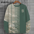 Ukiyo-E Men's Sweatshirt Autumn Oversized Hoodies for Men Long Sleeve T-Shirt Tops Loose Casual New in Hoodies & Sweatshirts Top