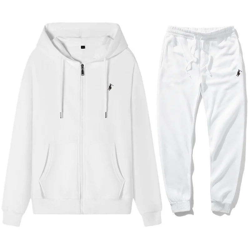 Brand Men's and Women's Zipper Hoodies and Pants Set, Hoodies, Jackets, Sports and Hoodies