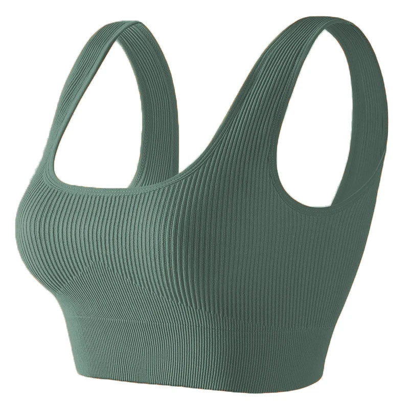 Seamless Knitted Sports Fitness Yoga Bra and Underwear