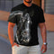 Fashion 3D Horse Print Men's T-Shirt Quick Dry Short Sleeve Tees Summer Casual Man Clothing Tops Loose Oversized T-Shirt for Men