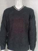 New2025 Men's Winter Knitted Sweater V-Neck Knitted Pullovers Club Party Solid Slim Warm Knitwear Sweaters  Male Streetwear Tops