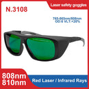 laser glasses 190-2000nm 10600nm OD6 CO2 Laser Protection goggles 1064 532 200-2000nm IPL Laser Safety Glasses  Laser protection