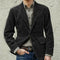 2025 Autumn Winter Men's Coat Jackets Corduroy Casual Suits With Shoulder Pads Fashion Lapel Long-Sleeved Solid Jacket Models