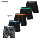 5pcs Pack Mid-Long Boxer Shorts Brand Briefs Style Men Panties Underwear Male And Underpants For Homme Luxury Set Box Slips
