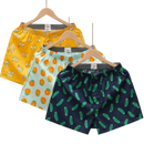 3-4Pcs Cotton Mens Boxers Shorts Loose Sleep Underpants High Quality Printed Casual Panties Comfortable Homewear Men Underwear