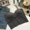 Summer Vest Tops Sleeveless Cotton Bustier Soft Elastic Washable Wear-resistant Bra Vest Women Crop Top Seamless Bralette Tees
