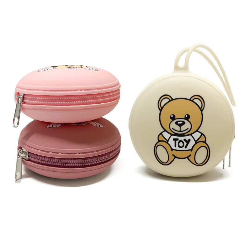 1pcs Baby Silicone New Nipple Bag Is Easy To Carry Silicone Baby Food-Grade Pendant DIY Accessories Baby Toy Customized Gift