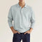 2024 Autumn leisure Home long Sleeve top Fashion Men's solid color lapel Men's POLO Shirt