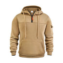2024 Men's Hooded Sweater Leisure Sports Pullover Retro Harajuku Long Sleeve Zipper Multi-pocket Casual Loose Coat Street Wear