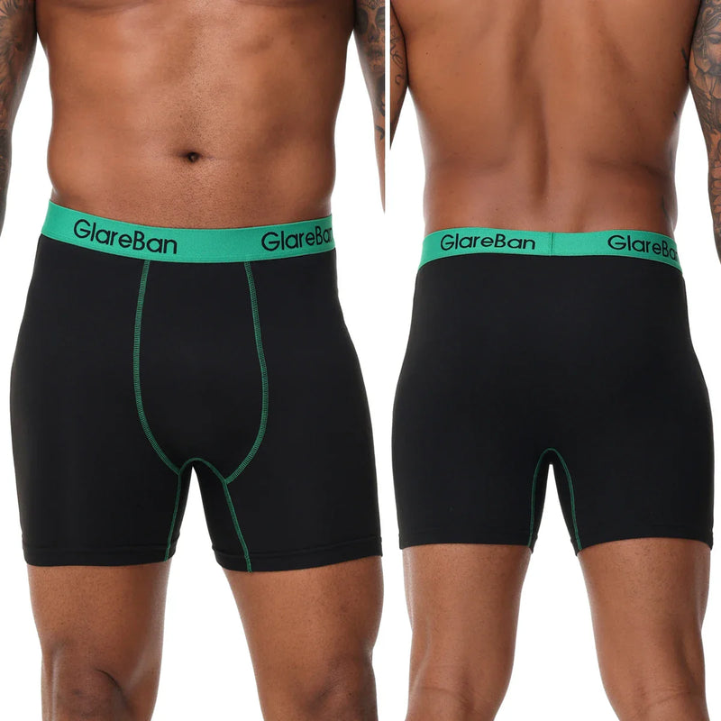 5pcs Pack Mid-Long Boxer Shorts Brand Briefs Style Men Panties Underwear Male And Underpants For Homme Luxury Set Box Slips