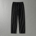 Plus Size 8XL 9XL Pants Men's Solid Cotton Linen Loose Casual Trouser Fashion Drawstring Straight Joggers Vintage Sweatpants Men