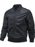 Solid Color Bomber Jacket Men Fashion Aviator Baseball Jacket New In Outerwears Spring Autumn Ropa Hombre Jackets For Men S-5XL