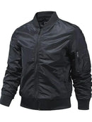 Solid Color Bomber Jacket Men Fashion Aviator Baseball Jacket New In Outerwears Spring Autumn Ropa Hombre Jackets For Men S-5XL