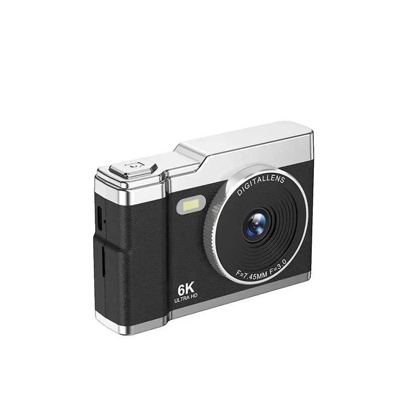 6K HD Digital Camera 2.4in IPS Display 8X Zoom 64MP Video Camera With Fill Light 4K Selfie Camera For Kids Students Teens 2025