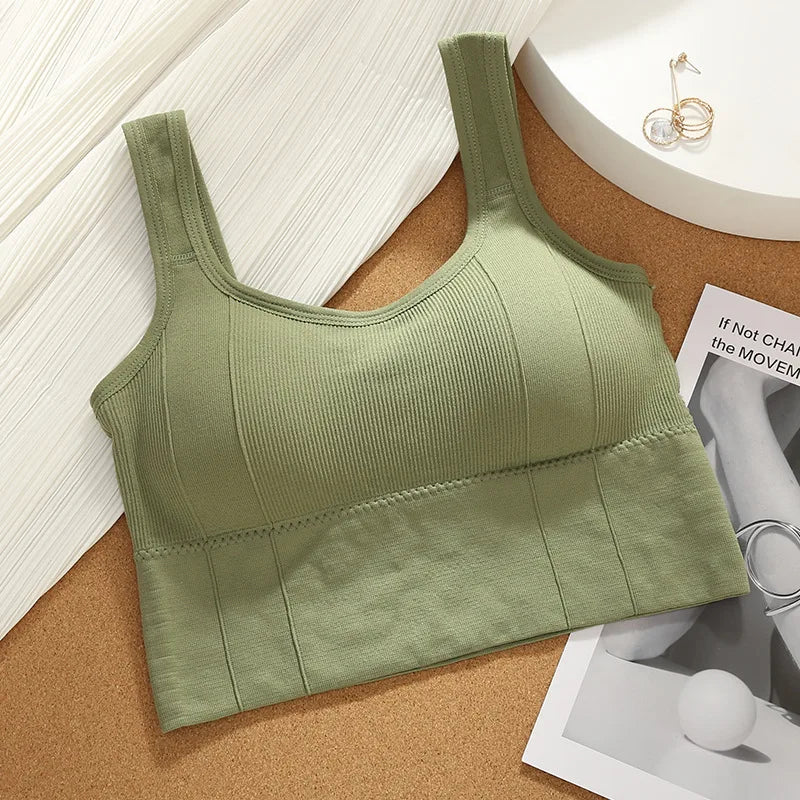 Anti-sweat Fitness Top Women Breathable Sports Bra Shockproof Crop Top Women Seamless Yoga Bra Push up Gym Workout Top топы