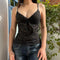 y2k Fairycore Tops 2000s Women Aestheic Clothes V Neck Spaghetti Strap Sleeveless Vest Coquette Clothing Streetwear