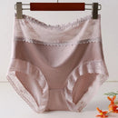 Plus Size Satin Panties Women's New Sexy High Quality Satin Transparent Mesh Women Underwear No Trace Big Briefs Large Sizes