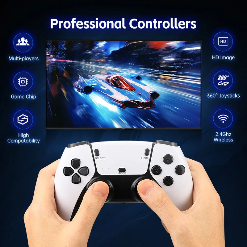 M15 4K TV Game Stick Video Game Console Built-in 30000 Games Retro Handheld Game Player M8 Pro For GBA/MAME/SFC/Arcade Game