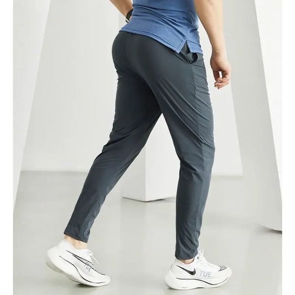 Breathable Men's Gym Pants - Athletic Ice Training Sweatpants for Summer Sports & Fitness - Outdoor Leggings, Tactile &Cooling