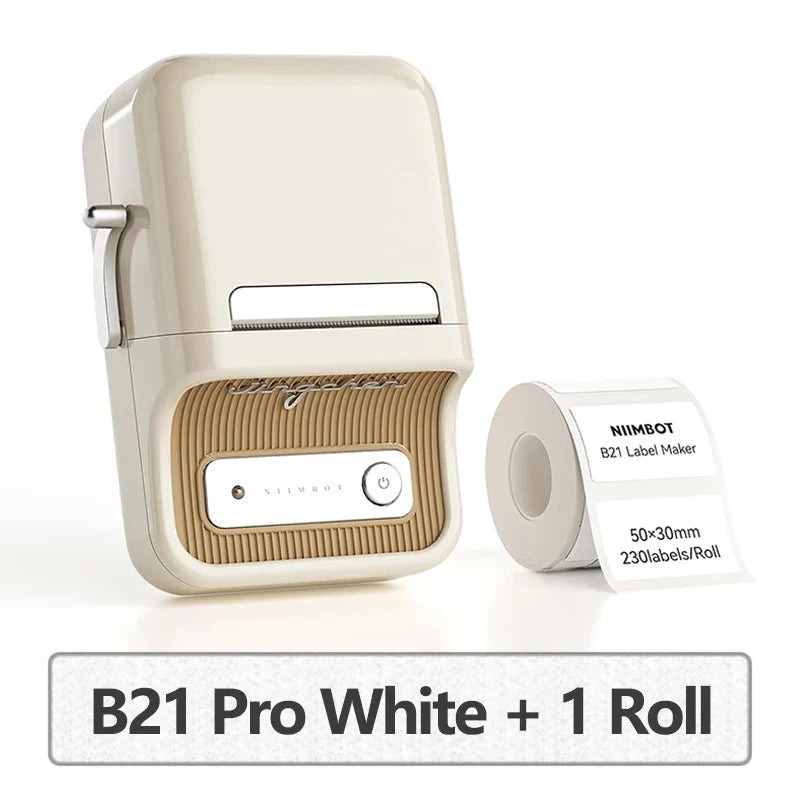 Niimbot B21 Pro 300dpi High Definition Portable Mini Thermal Printer Bluetooth Self-adhesive Label Photo Printer Sticker Maker