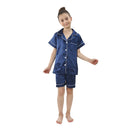 teenager loungewear children home clothing kids pajamas set girls silk satin pijama boys sleepwear baby nightgowns for 3-13Y