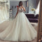 LORIE Long Sleeve Wedding Dresses A Line Sweatheart Neck Bridal Dress Appliqued Lace Wedding Gowns 2023 Customized